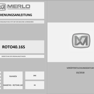 Merlo ROTO MODULAR R40.16 to R70.24 Service Manuals DE