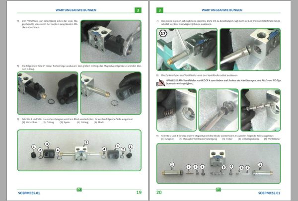 Merlo ROTO SM 600° R45.19 R45.21 Service Manuals DE 2