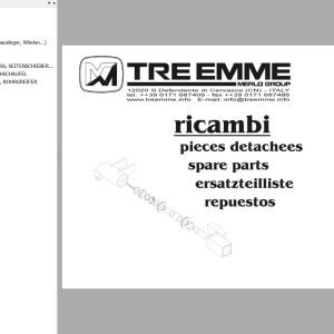 Merlo Ricambi Winch On Raft 2400kg Spare Parts Catalog