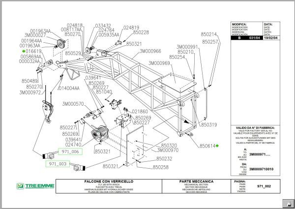 Merlo Ricambi Winch On Raft 2400kg Spare Parts Catalog 1