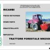 Merlo TREEMME MM250B Operating Maintenance Manual Parts Manual DE 1