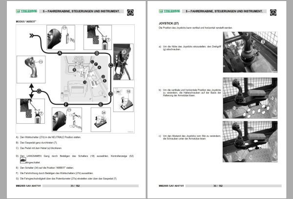 Merlo TREEMME MM280B Parts Maintenance Service Manual Hydraulic Electrical Diagram DE 2