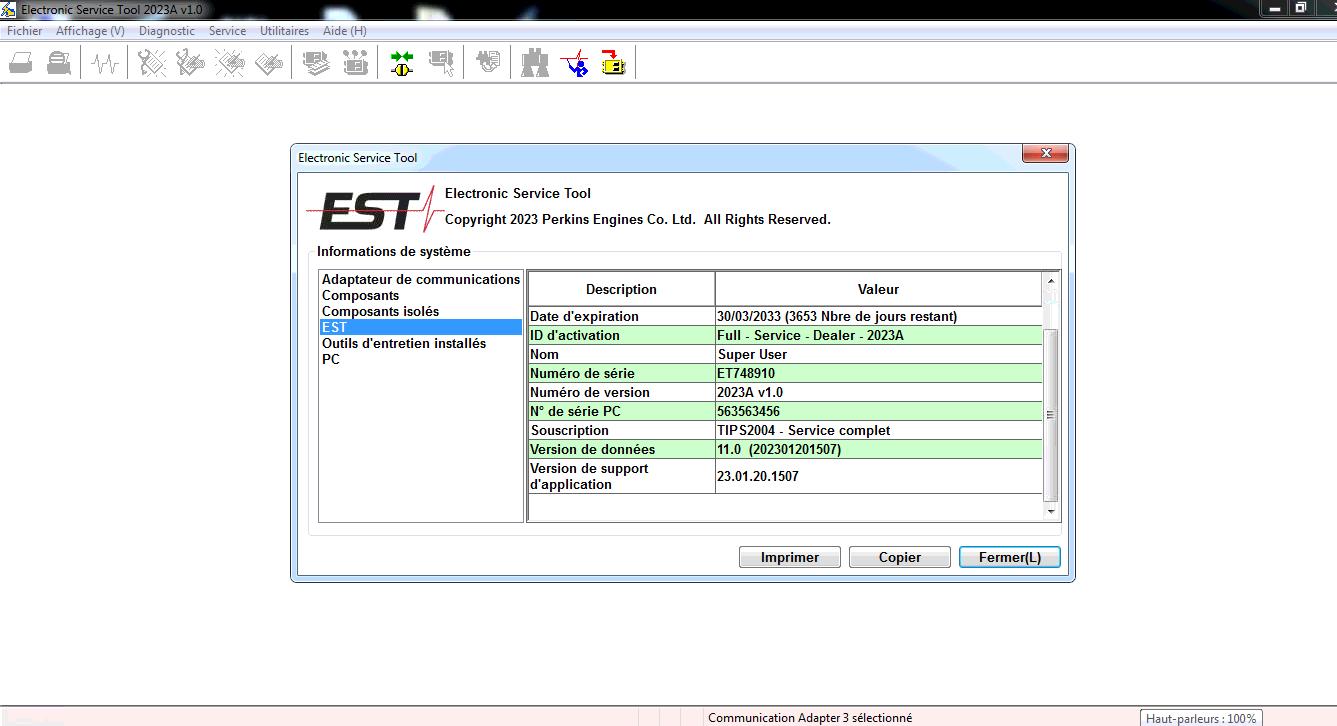 PERKINS Diagnostic Tool EST 2023A Install By Remote How To Install