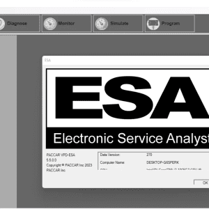 Remote Install 2023 Paccar Electronic Service Analyst 5.5 Diagnostic Software 1
