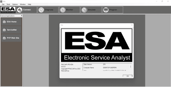 Remote Install 2023 Paccar Electronic Service Analyst 5.5 Diagnostic Software 1