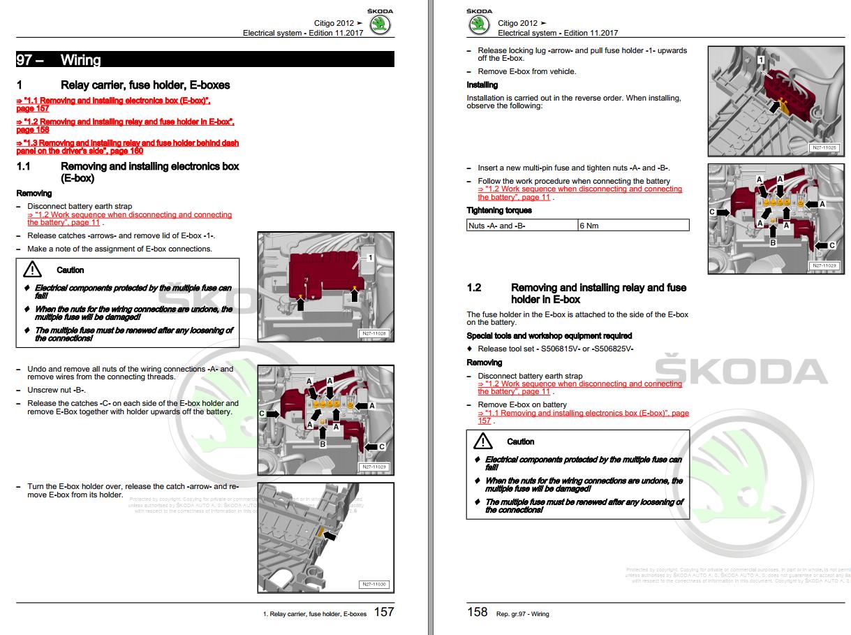 Skoda Citigo NF NE Workshop Manual 1