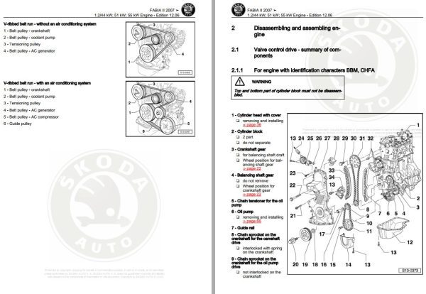Skoda Fabia II 54 Workshop Manual 1