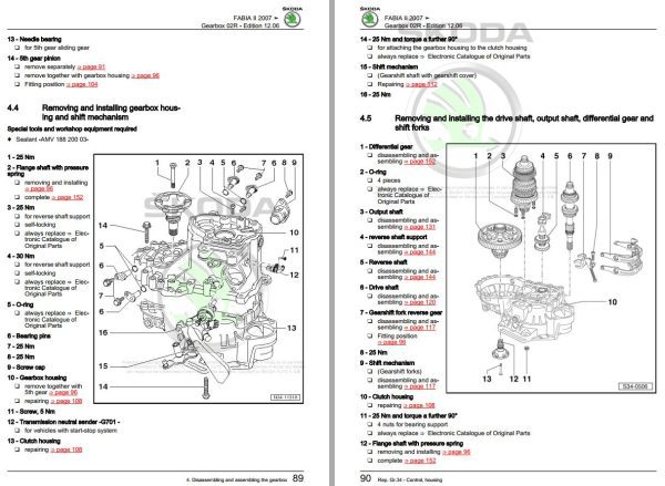 Skoda Fabia II 54 Workshop Manual 2