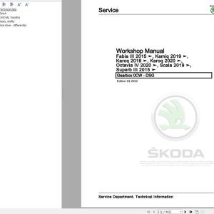 Skoda Kamiq NW4 Workshop Manual
