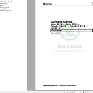 Skoda Karoq 2018 NU Workshop Manual