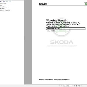 Skoda Octavia II 1Z 91 Workshop Manual