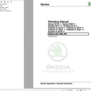 Skoda Octavia III 5E NL NR Workshop Manual 1