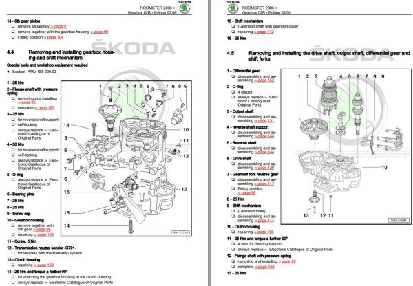 Skoda Roomster 5J 5J0 Workshop Manual 2