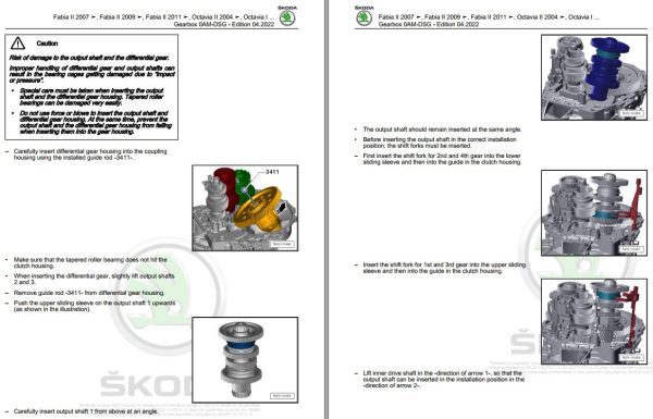 Skoda Superb II 3T 3T0 68 37 Workshop Manual 1