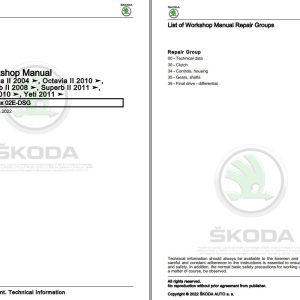Skoda Yeti 5L 67 Workshop Manual