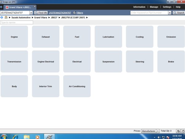 Suzuki EPC Online Parts Catalog 2