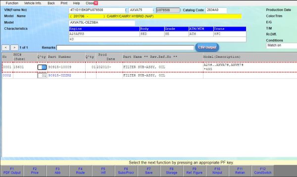 Toyota EPC Online Parts Catalog 5