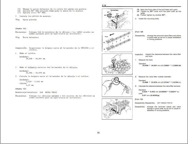 Toyota Engine 1FZ Repair Manual EN ES 1