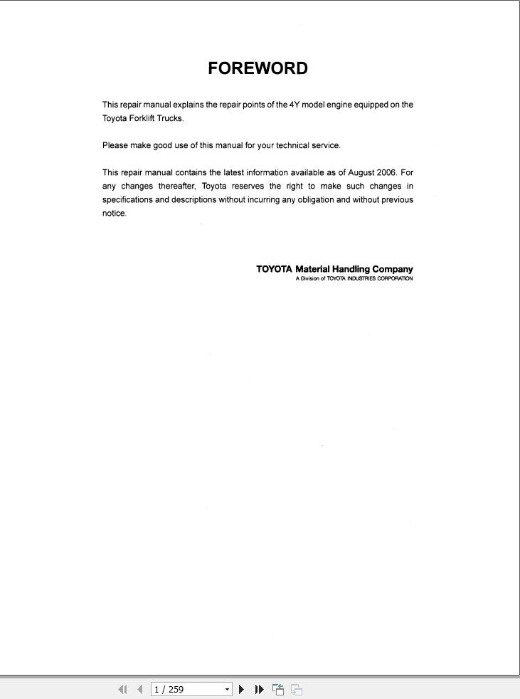 Toyota Engine 4Y E Repair Manual