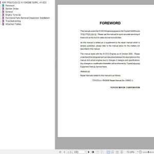 Toyota Engine 4Y ECS Repair Manual 1