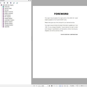 Toyota Engine GM4 181 Repair Manual