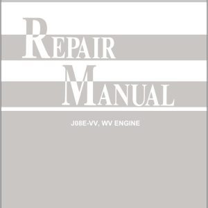 Toyota Engine J08E VV WW Engine Repair Manual