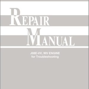 Toyota Engine J08E VV WW Repair Manual for Troubleshooting