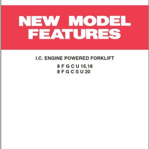 Toyota Engine Powered Forklift 8FGCU15 8FGCU18 8FGCSU20 Repair Manual