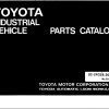 Toyota Forklift 02 2FG28 02 2FG2830 Parts Catalog