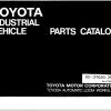 Toyota Forklift 02 2TG20 02 2TG25 Parts Catalog EN DE FR ES