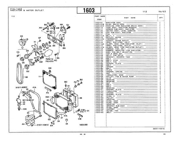 Toyota Forklift 02 5FDU35 02 5FDU40 02 5FDU45 Parts Catalog 1