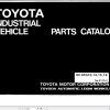 Toyota Forklift 02 5FG10 to 02 5FG18 Parts Catalog