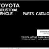 Toyota Forklift 02 5FG28 02 5FG30 Parts Catalog
