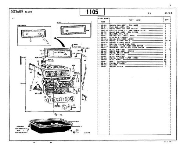 Toyota Forklift 02 TD20 02 TD25 Parts Catalog 1