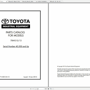 Toyota Forklift 10.6 GB PDF 2022 Parts Catalog Collection 3