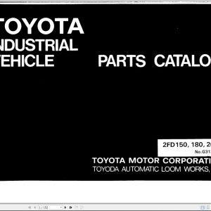 Toyota Forklift 2FD150 2FD180 2FD200 Parts Catalog