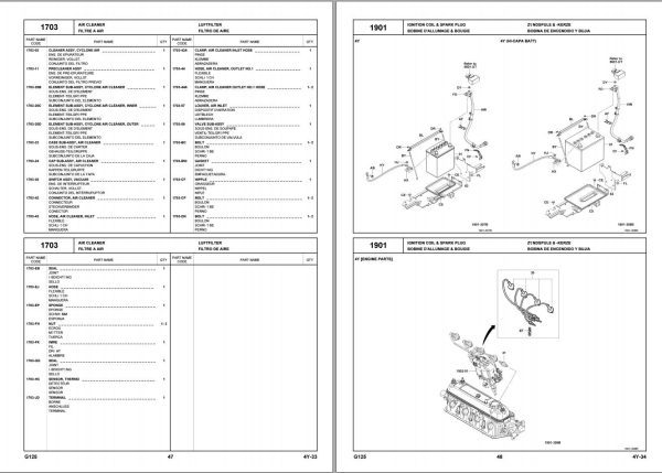 Toyota Forklift 32 8FG10 to 32 8FGK30 Parts Catalog EN DE ES FR 1