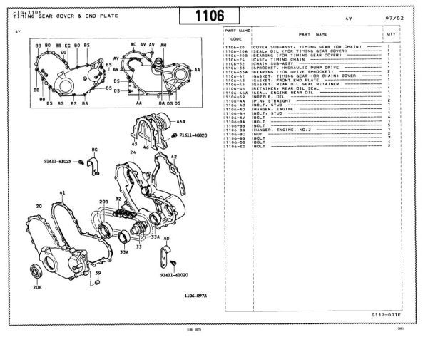 Toyota Forklift 42 6FG20 42 6FG23 42 6FG25 Parts Catalog 1