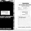 Toyota Forklift 42 6FGCU15 42 6FGCU18 Parts Catalog