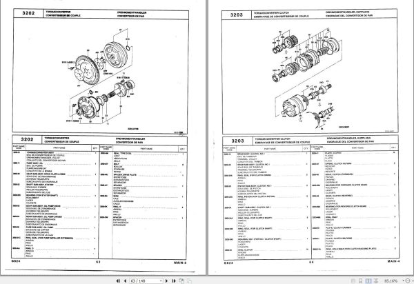 Toyota Forklift 42 6FGCU20 42 6FGCU25 Parts Catalog EN DE FR ES 1