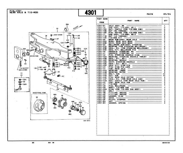 Toyota Forklift 4FB10 to 4FB15 30 4FB10 to 30 4FB15 Parts Catalog 1