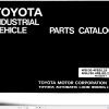 Toyota Forklift 4FB20 to 30 4FBJ25 Parts Catalog
