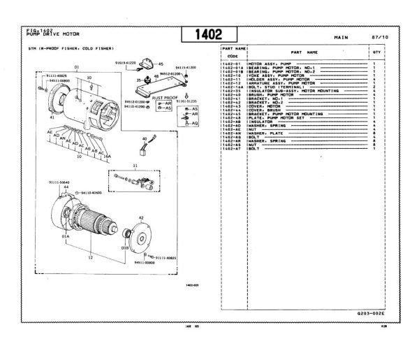 Toyota Forklift 4FB20 to 30 4FBJ25 Parts Catalog 1