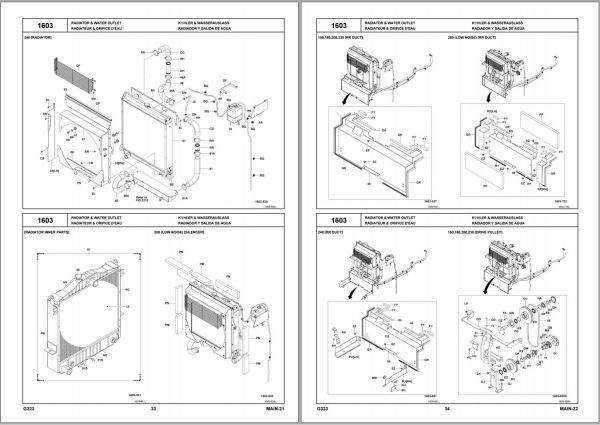 Toyota Forklift 4FD150 to 4FD240 Parts Catalog EN DE FR ES 1