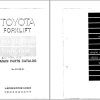 Toyota Forklift 4FG10 to 4FGL18 Main Parts Catalog