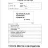 Toyota Forklift 52 6FG33 to 52 6FGE35 Parts Catalog EN DE FR ES