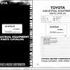 Toyota Forklift 52 6FGU30 Parts Catalog EN DE FR ES