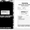 Toyota Forklift 52 6FGU33 to 52 6FGAU50 Parts Catalog EN DE FR ES