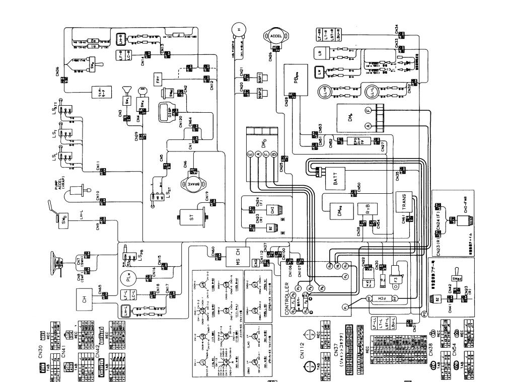 Toyota Forklift 5FB10 to 5FB30 Wiring Diagram