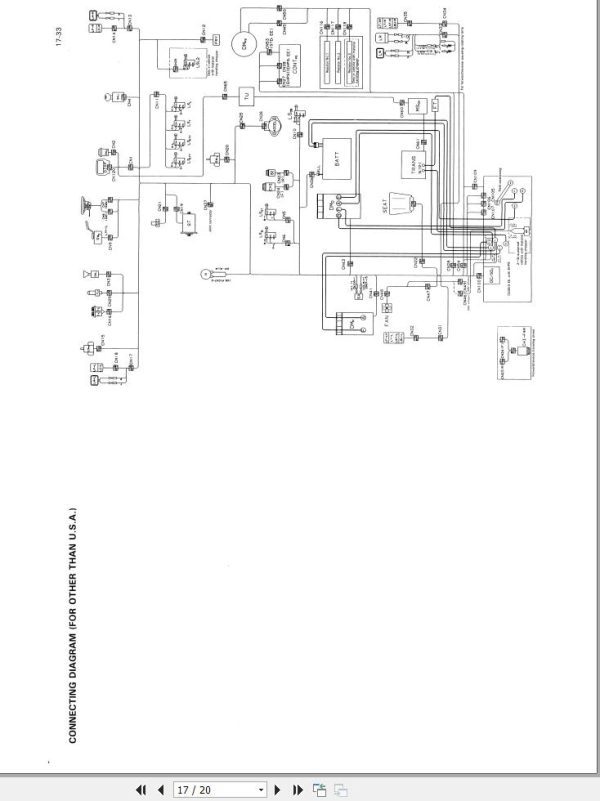 Toyota Forklift 5FBC13 to 5FBC30 Wiring Diagram